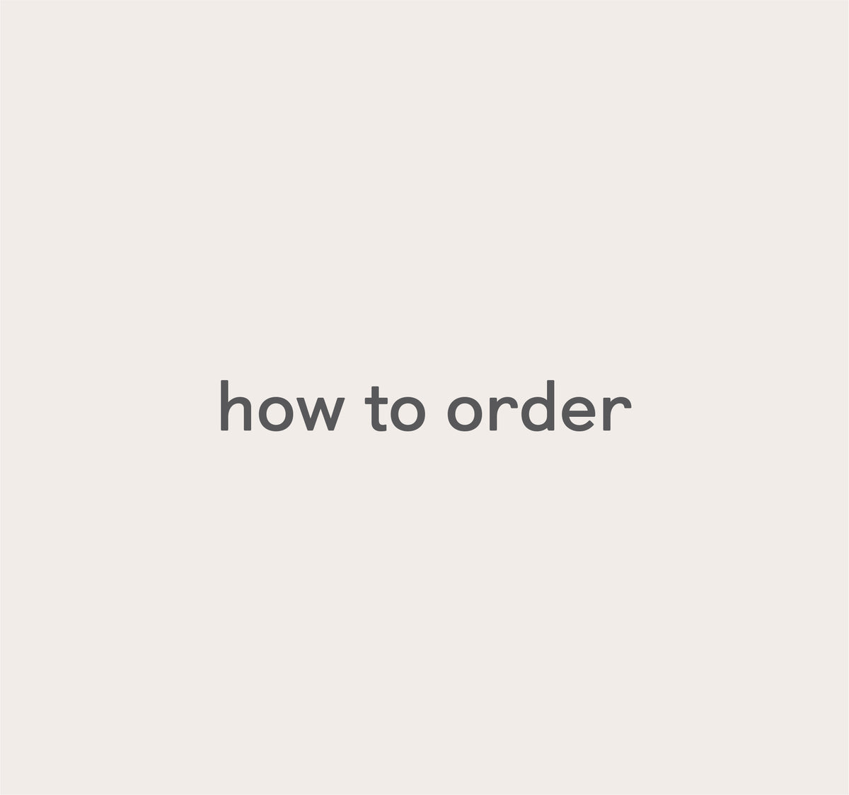 how to order